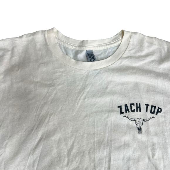 Zach Top Cold Beer And Country Music 2025 Tour Dates T-Shirt Size M Band Tee - Picture 3 of 9